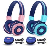 SIMOLIO Casque Supra-auriculaire Bluetooth sans Fil pour Enfants avec Volume limité de Son Sûr pour Protéger L'audition, Solide et Pliable Casque sans Fil pour Enfants, Câble AUX 3,5 mm Inclus