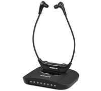 SIMOLIO Casque TV sans Fil pour Television, Infrarouge Ecouteur TV pour Séniors, Clarification de la Voix, Contrôle Balance, Son Ambiant, Combiné émetteur/Chargeur, Compatible avec la Plupart des TVs