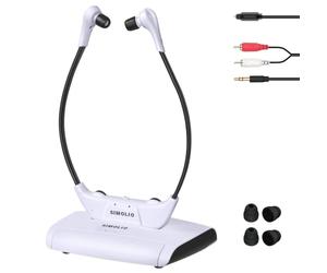 SIMOLIO Casques TV sans Fil, Dialogues Clarifiés pour Seniors, Portée 50 M