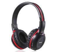 SIMOLIO Stéréo sans Fil IR Casque pour Voiture Véhicule Lecteur DVD et Home TV, Pliable Durable Réglable Infrarouge Écouteur pour Les Enfants, Garçons, Filles, Cordon AUX, Sac de Transport, SM-561B1