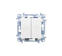 Simon 10 bouton de store blanc CZP1.01/11