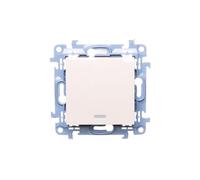 Kontakt-Simon CW1L.01/41 Interrupteur électrique Blanc - Accessoire Couteau électrique (Blanc, en Plastique, IP20, IP44, 250 V, 10 A, 77 mm)