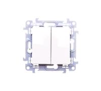 Simon 10 double bouton blanc CP2.01/11