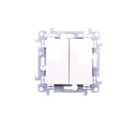 Simon 10 double bouton blanc CP2.01/11