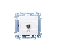Kontakt-Simon CASF1.01/11 Prise de courant en plastique IP20 Blanc 77 mm 43 mm 77 mm