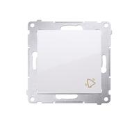 Simon 54 bouton poussoir/sonnette/16AX 250V blanc DD1A.01/11