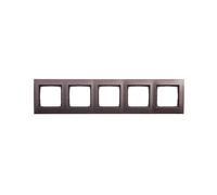 kontakt-simon Simon 54 5902787827199 Cadre 5 Plis Marron Mat DR5/46