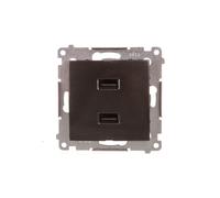 Chargeur 2x USB 2,1 A 5V DC 230V Simon54 DC2USB.01/48