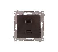 Chargeur 2x USB 2,1 A 5V DC 230V Simon54 DC2USB.01/48