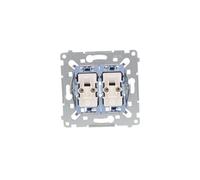 Simon 54 Connecteur double escalier avec mécanisme rétroéclairage 10AX SW6/2XLM
