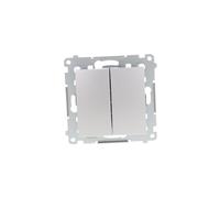 Simon 54 Double bouton poussoir, attache rapide DP2.01/43