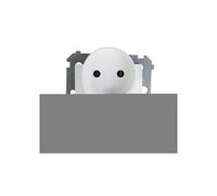 Prise de courant - Kontakt-Simon - DG2Mz.01-11 - Plastique - IP20 - Blanc