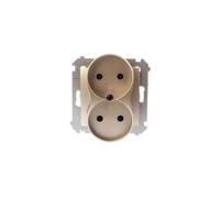 Kontakt-Simon DG2MZ.01/44 Prise de courant en plastique IP20 Doré 250 V 75 mm 46 mm