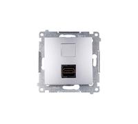 Simon 54 HDMI femelle argent mat DGHDMI.01/43