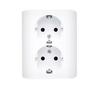 Schuko Double prise encastrée avec Simon 54 EGSZ2Z/11