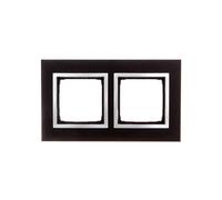 Simon 54 Nature 5902787559663 Double cadre en métal INOX YIN DRN2/78 Contact Simon