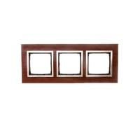 Simon 54 Nature triple cadre bois OR NOYER DRN3/86