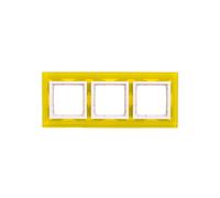 Simon 54 Nature triple cadre verre LIMONEN SORBET DRN3/90