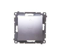 Kontakt-Simon DZW1K.01/43 - Interrupteur électrique, argenté, en plastique, IP20, 250 V, 10 A, 75 mm