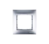 Simon 54 Premium cadre individuel argent mat DR1/43