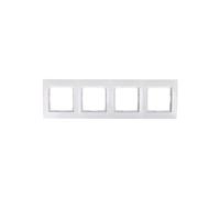 kontakt-simon Simon 54 5902787827588 Cadre 4 Positions pour Plaque de plâtre DRK4/11 Blanc