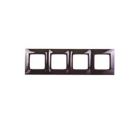 Simon 54 Premium Quadruple Cadre Métal Acier Foncé DR4/67
