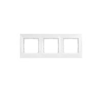 Plaque de finition - Simon - 54 Premium - Blanc - 3 postes - Intérieur