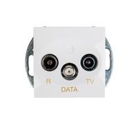 Kontakt-Simon DAD.01/11 Prise de courant en plastique IP20 Blanc 75 mm 41 mm 75 mm