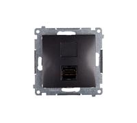 Simon 54 HDMI femelle anthracite DGHDMI.01/48