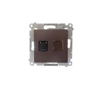 Kontakt-Simon D61.01/46 Prise de courant en plastique Bronze IP20 75 mm 37 mm 75 mm
