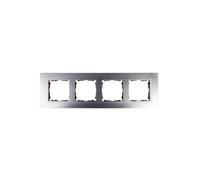 Simon 82 82947-33 Cadre quadruple horizontal aluminium