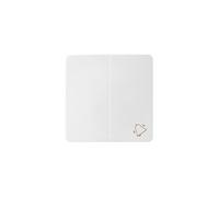 Simon 82 Touche double pour 75301-39 sonnette blanc 82027-30