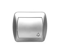 Simon Akord bouton/sonnette/aluminium métallisé AD1/26