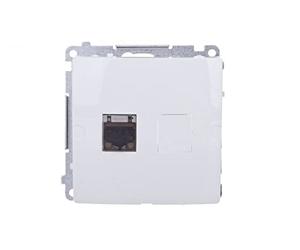 Simon Basic Contact-Simon 590278755443 Boîtier d'ordinateur blindé RJ45 Cat.6 Blanc BM61E.01/11