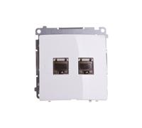 Kontakt-Simon BM62E.01/11 Prise de courant en plastique IP20 Blanc 75 mm 44 mm 75 mm
