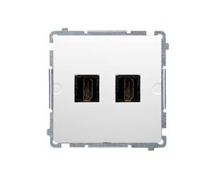 Simon Basic Dual HDMI femelle blanche BMGHDMI2.01/11