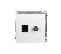 Kontakt-Simon BMAFRJ45.01/11 Prise de courant en plastique IP20 Blanc 75 mm 36 mm 75 mm