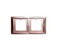 Simon Basic Neos Cadre double IP44 satiné BMRC2B/29