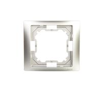 Simon Basic Neos cadre individuel argent mat BMRC1/43