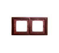 Simon Basic Neos Double Frame IP44 Acajou BMRC2B/050