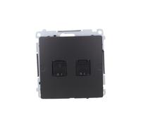 Simon Basic Prise d'ordinateur RJ45, chat 6, double avec bouclier de BM62.01/49