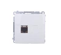 Simon Basic Contact-Simon 590278755443 Boîtier d'ordinateur blindé RJ45 Cat.6 Blanc BM61E.01/11