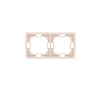 Simon Basic Standard double cadre universel beige BMR2/12