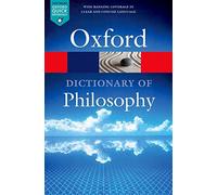 Simon Blackburn - Oxford Dictionary of Philosophy - Paperback - G245z