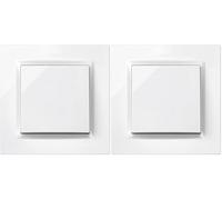 SIMON - Bouton-poussoir, série Simon 10, couleur blanche (Lot de 2)