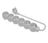 SIMON Brico Basicline - Base 6 prise avec prise terre + Cable 1,5 m 3 G1 Blanc Sac rabat