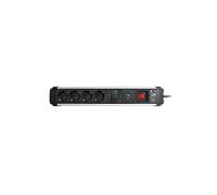 SIMON Brico extraPower - Base/S 4 prise 1,5 m 3 G1,5 Gris/Noir Fajin