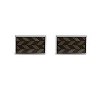 Simon Carter. Boutons de manchette, Bronze blanc. Noir - Fantaisie -