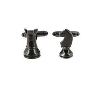 Simon Carter - Boutons de manchette - Echecs tour et cheval - Gris platine - Homme