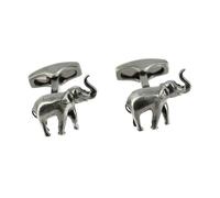 Simon Carter - Boutons de manchette - Elephants de Darwin - Noir Pétrole - Homme